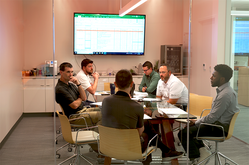 a preconstruction meeting planning for future projects