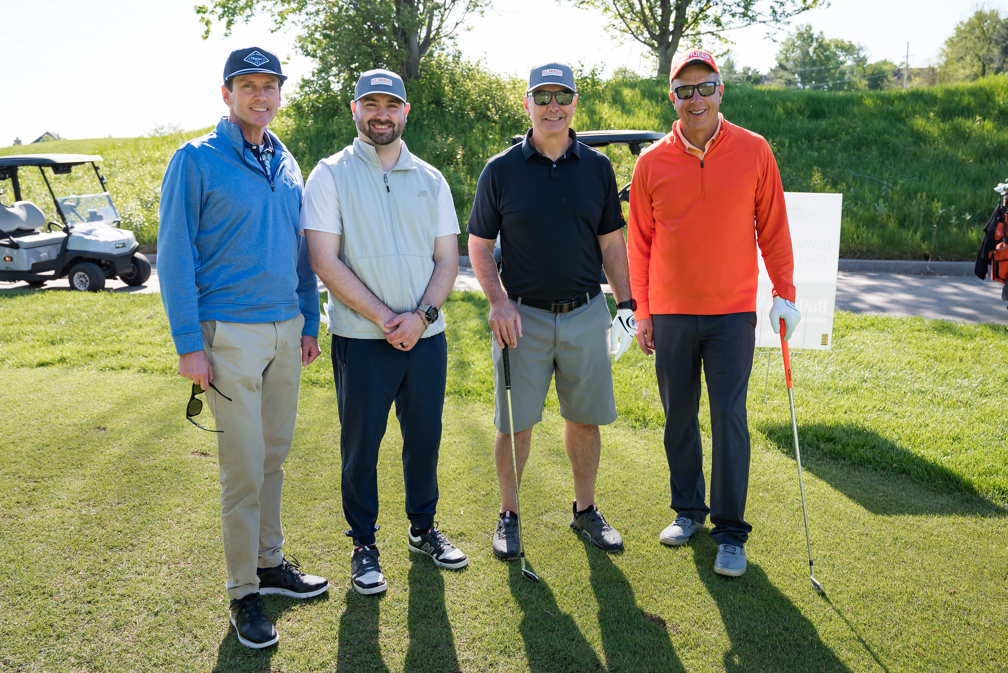 Construction scholarship fundraiser team